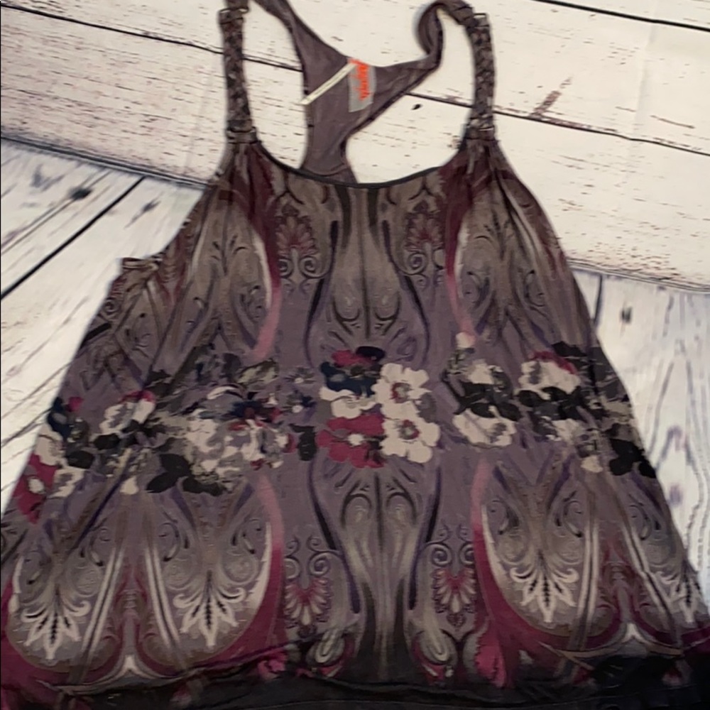Free People 100% Viscose Tank Top